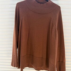 Eileen Fisher Brown Ribbed Sweater